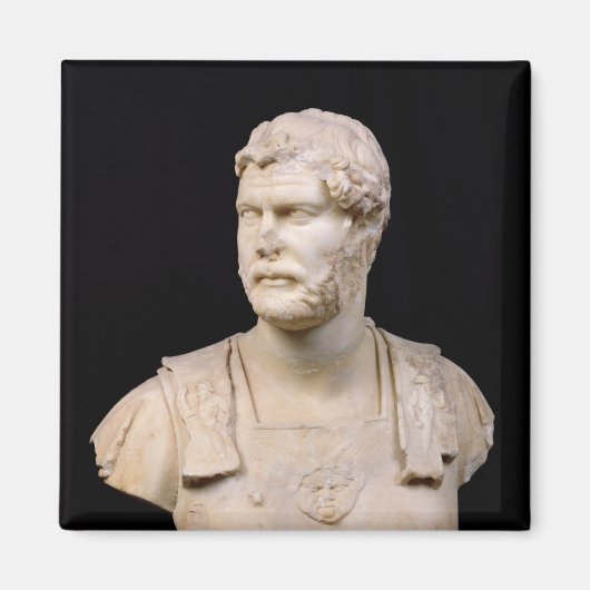 Bust van keizer Hadrian op Kreta Magneet (Voorkant)