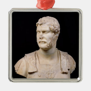 Bust van keizer Hadrian op Kreta Metalen Ornament