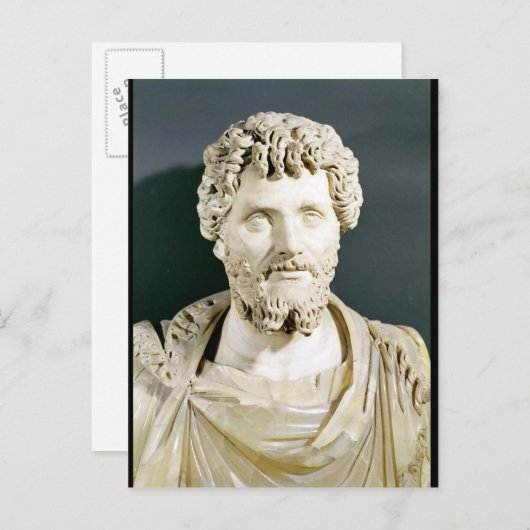 Bust van keizer Septimus Severus Briefkaart (Voorkant / Achterkant)