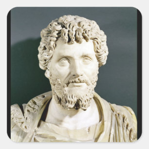 Bust van keizer Septimus Severus Vierkante Sticker