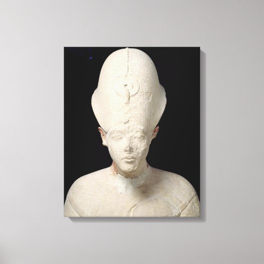 Bust van koning Amenophis IV van Vertel el-Amarna Canvas Afdruk (Voorkant)