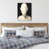 Bust van koning Amenophis IV van Vertel el-Amarna Canvas Afdruk (Insitu (Slaapkamer))