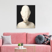 Bust van koning Amenophis IV van Vertel el-Amarna Canvas Afdruk (Insitu (Woonkamer))