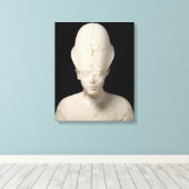 Bust van koning Amenophis IV van Vertel el-Amarna Canvas Afdruk (Insitu (Houten vloer))