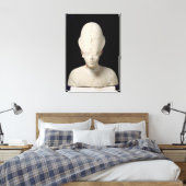 Bust van koning Amenophis IV van Vertel el-Amarna Canvas Afdruk (Insitu (Slaapkamer))