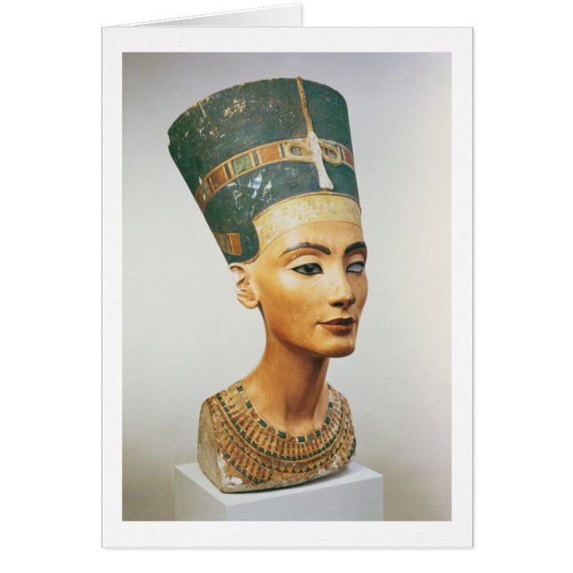 Bust van koningin Nefertiti uit de studio van de S (Voorkant)