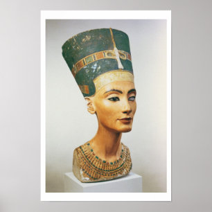 Bust van koningin Nefertiti uit de studio van de S Poster