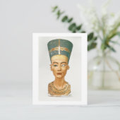 Bust van Koningin Nefertiti, voorste uitzicht, uit Briefkaart (Staand voorkant)