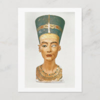 Bust van Koningin Nefertiti, voorste uitzicht, uit