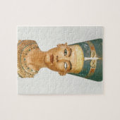 Bust van Koningin Nefertiti, voorste uitzicht, uit Legpuzzel (Horizontaal)