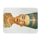 Bust van Koningin Nefertiti, voorste uitzicht, uit Magneet (Horizontaal)