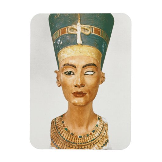 Bust van Koningin Nefertiti, voorste uitzicht, uit Magneet (Verticaal)