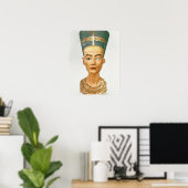 Bust van Koningin Nefertiti, voorste uitzicht, uit Poster (Thuiskantoor)