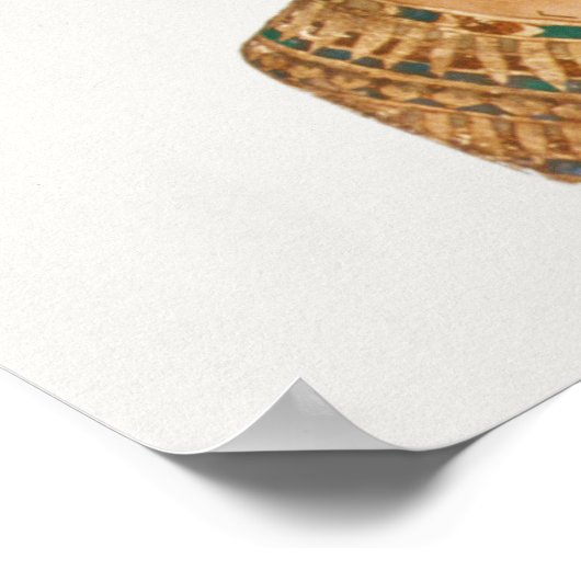 Bust van Koningin Nefertiti, voorste uitzicht, uit Poster (Hoek)