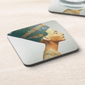 Bust van Koningin Nefertiti, zijdelings uitzicht, Bier Onderzetter (Linkerzijde)