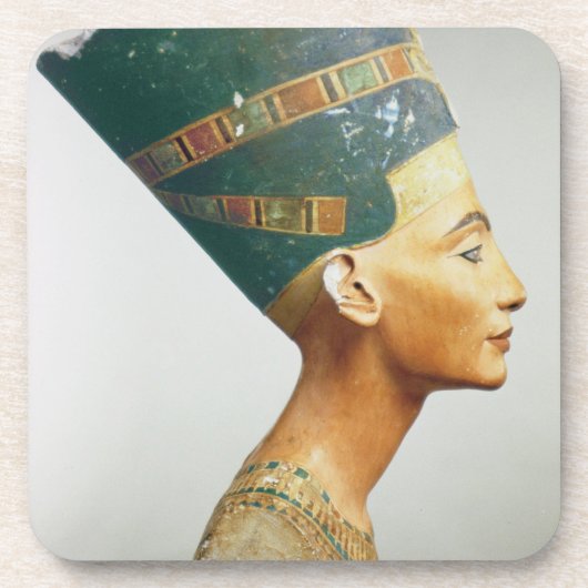 Bust van Koningin Nefertiti, zijdelings uitzicht, Bier Onderzetter (Voorkant)
