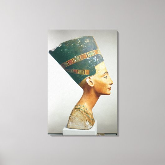 Bust van Koningin Nefertiti, zijdelings uitzicht, Canvas Afdruk (Voorkant)