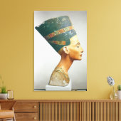 Bust van Koningin Nefertiti, zijdelings uitzicht, Canvas Afdruk (Insitu (Woonkamer))