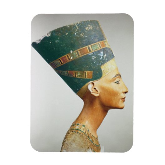 Bust van Koningin Nefertiti, zijdelings uitzicht,  Magneet (Verticaal)