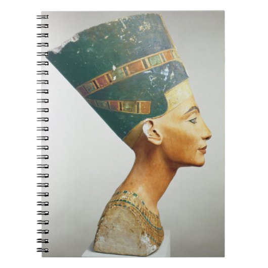 Bust van Koningin Nefertiti, zijdelings uitzicht,  Notitieboek (Voorkant)