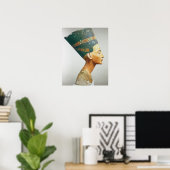 Bust van Koningin Nefertiti, zijdelings uitzicht,  Poster (Thuiskantoor)
