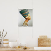 Bust van Koningin Nefertiti, zijdelings uitzicht,  Poster (Keuken)