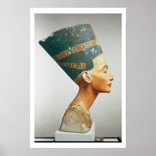 Bust van Koningin Nefertiti, zijdelings uitzicht,  Poster (Voorkant)
