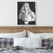 Bust van Louis XIV 1679 Canvas Afdruk (Insitu (Slaapkamer))