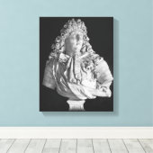 Bust van Louis XIV 1679 Canvas Afdruk (Insitu (Houten vloer))