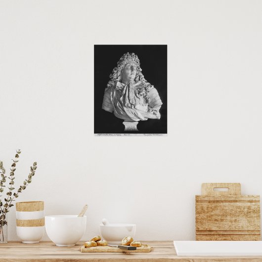 Bust van Louis XIV 1679 Poster (Keuken)