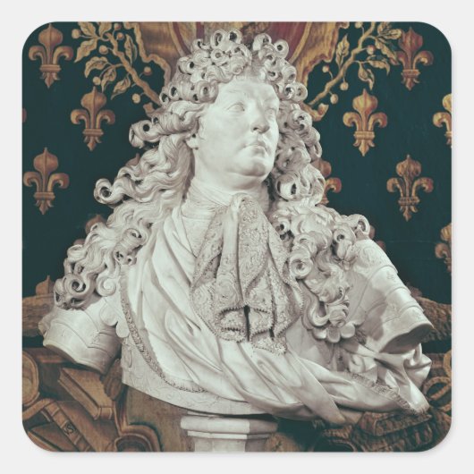 Bust van Louis XIV 1686 Vierkante Sticker (Voorkant)