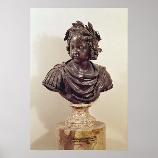 Bust van Louis XIV als kind Poster (Voorkant)