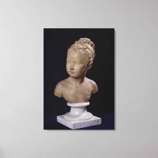 Bust van Louise Brongniart, 1777 Canvas Afdruk (Voorkant)