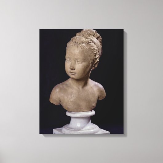 Bust van Louise Brongniart, 1777 Canvas Afdruk (Voorkant)