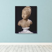 Bust van Louise Brongniart, 1777 Canvas Afdruk (Insitu (Houten vloer))