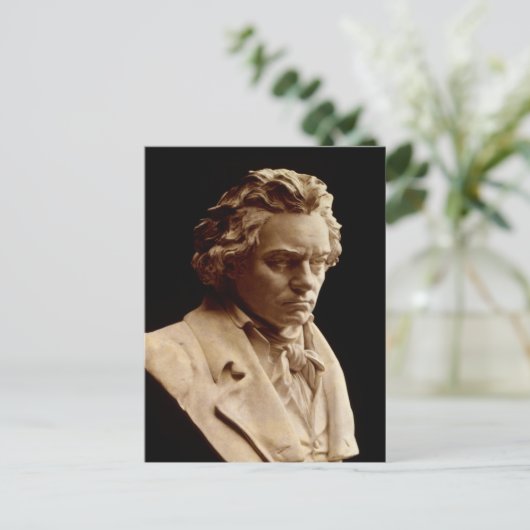 Bust van Ludwig van Beethoven Briefkaart (Staand voorkant)