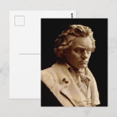 Bust van Ludwig van Beethoven Briefkaart (Voorkant / Achterkant)