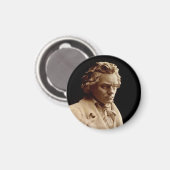 Bust van Ludwig van Beethoven Magneet (Voorkant / Achterkant)