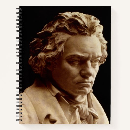 Bust van Ludwig van Beethoven Notitieboek (Voorkant)