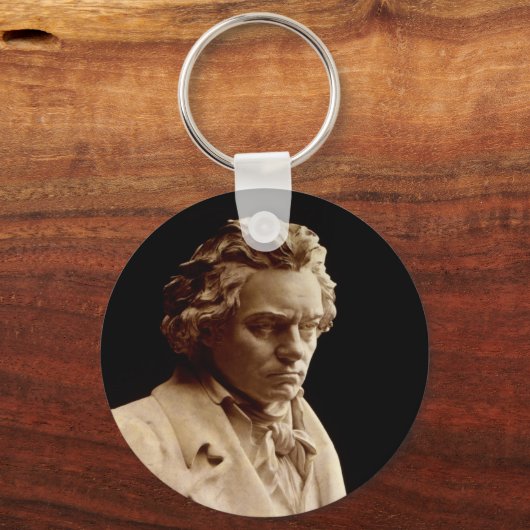 Bust van Ludwig van Beethoven Sleutelhanger (Voorkant)