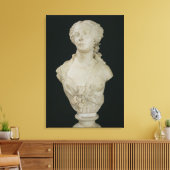 Bust van Madame Sabatier, 1847 Canvas Afdruk (Insitu (Woonkamer))