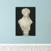Bust van Madame Sabatier, 1847 Canvas Afdruk (Insitu (Houten vloer))