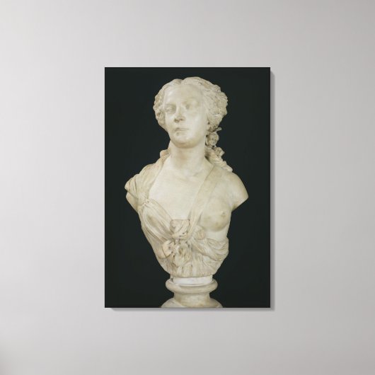 Bust van Madame Sabatier, 1847 Canvas Afdruk (Voorkant)