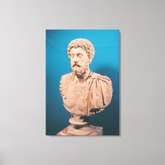 Bust van Marcus Aurelius Canvas Afdruk (Voorkant)