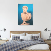 Bust van Marcus Aurelius Canvas Afdruk (Insitu (Slaapkamer))