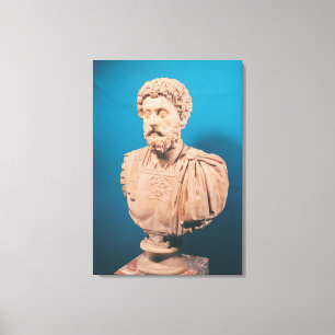 Bust van Marcus Aurelius Canvas Afdruk