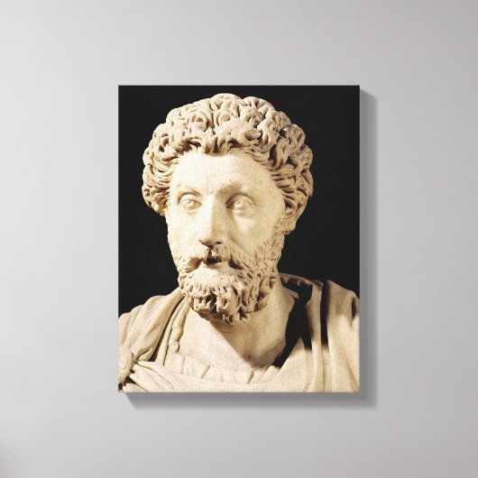 Bust van Marcus Aurelius Canvas Afdruk (Voorkant)