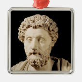 Bust van Marcus Aurelius Metalen Ornament (Voorkant)