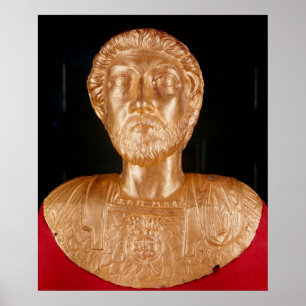 Bust van Marcus Aurelius Poster