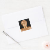 Bust van Marcus Aurelius Vierkante Sticker (Envelop)